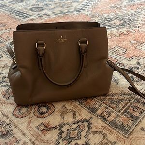 Kate spade grey leather bag